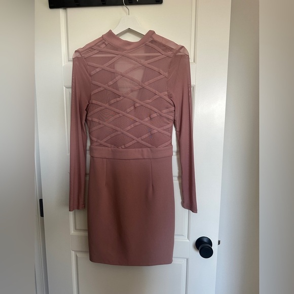 Guess Mauve Long Sleeve Dress - Picture 1 of 3